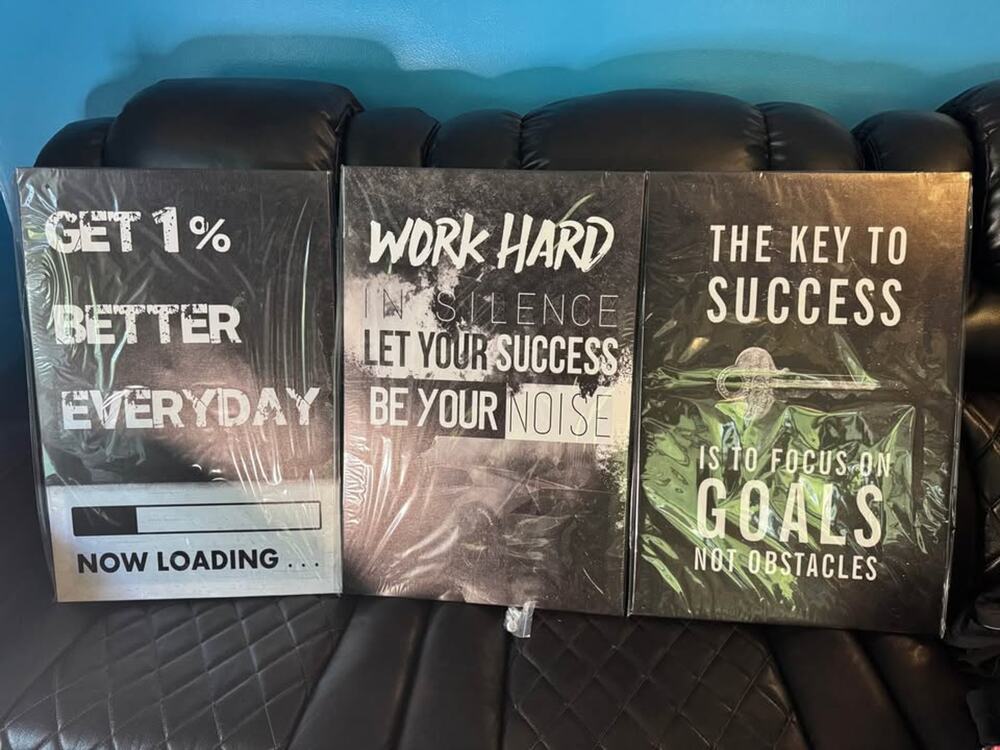 Set of 3 Motivational Canvas Wall Art